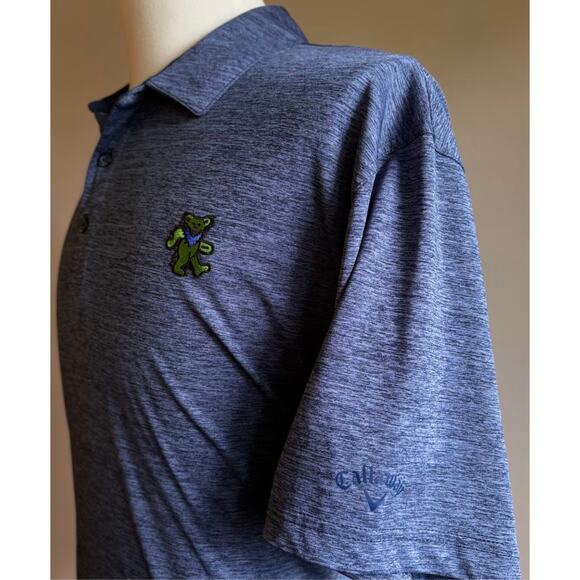 Grateful Dead Dancing Bear Callaway Opti-DriGolf Polo (2XL) - Picture 6 of 7